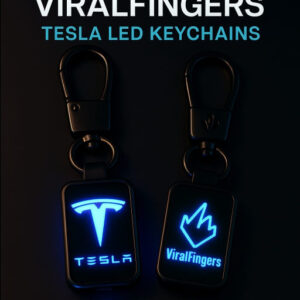 Tesla LED Keychain | Viralfingers